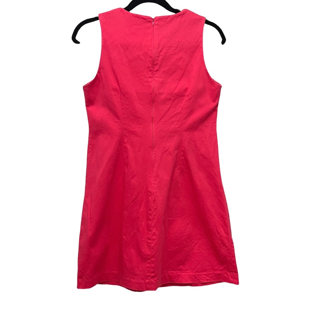Calvin Klein Women's V Neck with Lace Dress in Bright Pink size 6P/SP - Picture 2 of 10